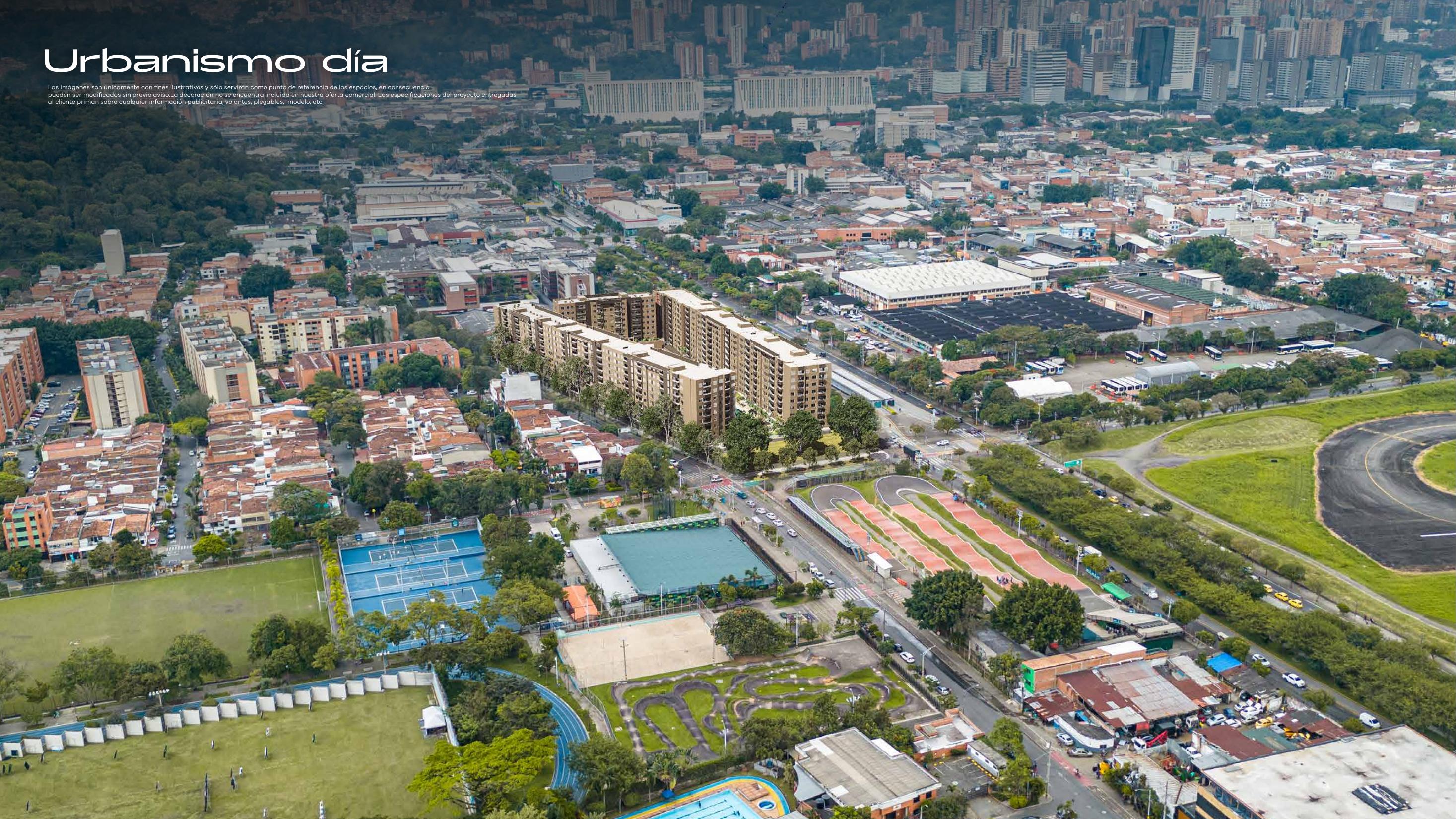 Urbanismo de Atrium Bulevar Residencial sobre la Calle 30, Belén, Medellín